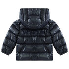 Navy Blue Logo Puffer Jacket, 1, hi-res